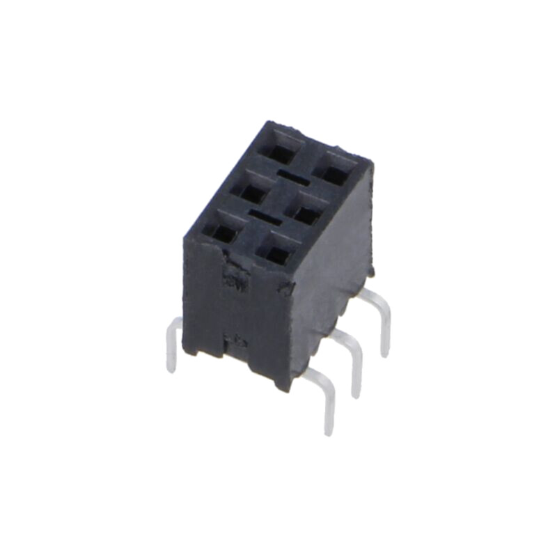 Conector: şiruri pini; soclu; tată; PIN: 6; de trecere; drept; THT
