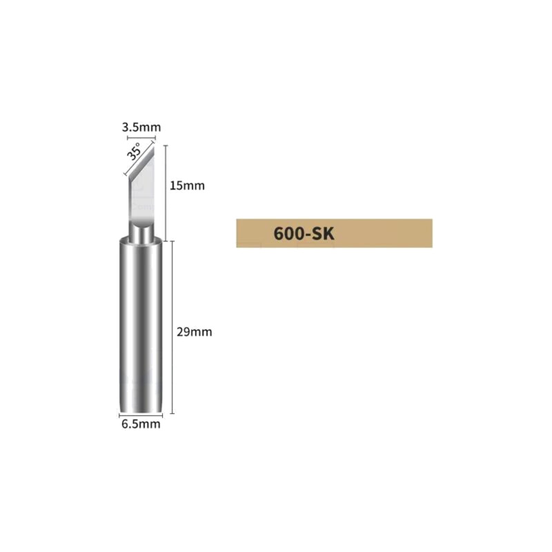 Vârf; tip cuţit; 3,5mm; pentru staţie de lipit