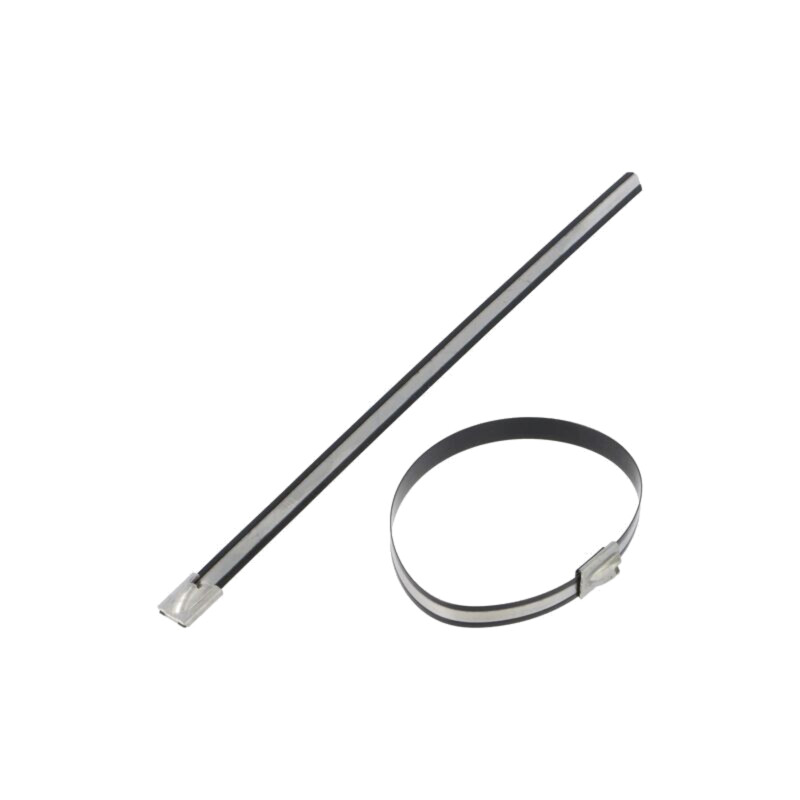 Colier de strângere; L: 201mm; W: 7,9mm; 1112N; neagră; -40÷140°C