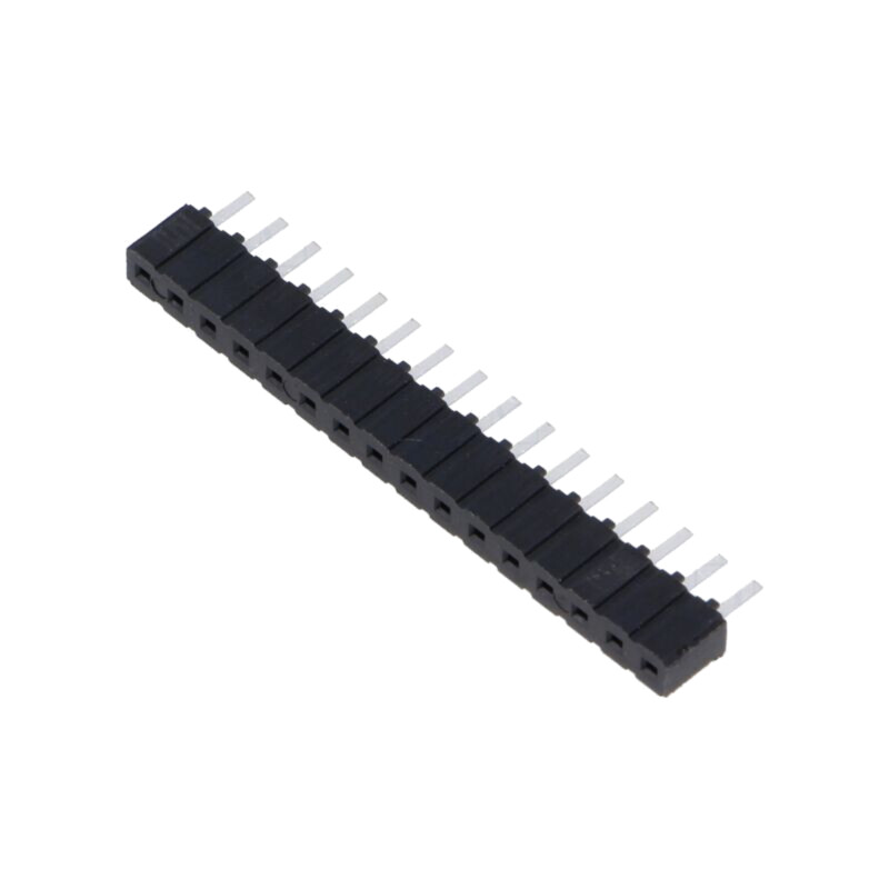 Conector: şiruri pini; tată; PIN: 16; 2,54mm; cositorit; THT; soclu
