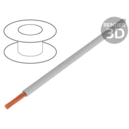 Cablu; H07V2-K; litat; Cu; 4mm2; 12AWG; PVC; gri; 450V,750V; Clasa: 5
