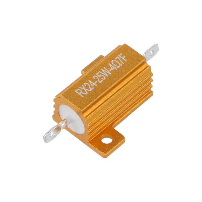 Rezistor: bobinat; cu radiator; 4,7Ω; 25W; ±1%; 50ppm/°C; pt.lipit
