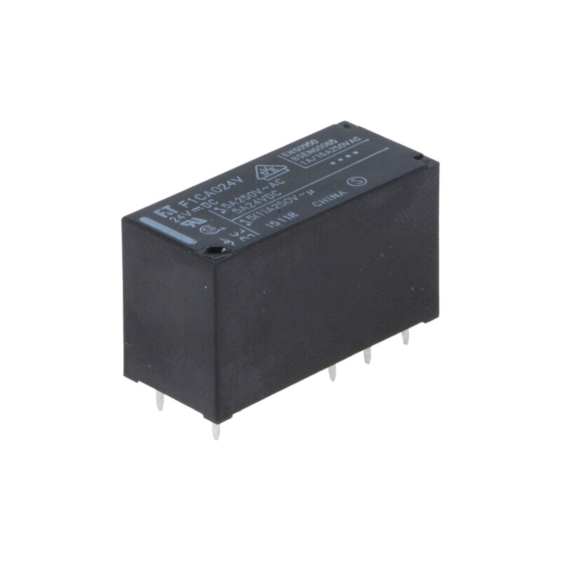 Releu: electromagnetic; DPDT; Ubobină: 24VDC; 5A; 5A/250VAC; FTR-F1 Releu: electromagnetic; DPDT; Ubobină: 24VDC; 5A; 5A/250VAC; FTR-F1