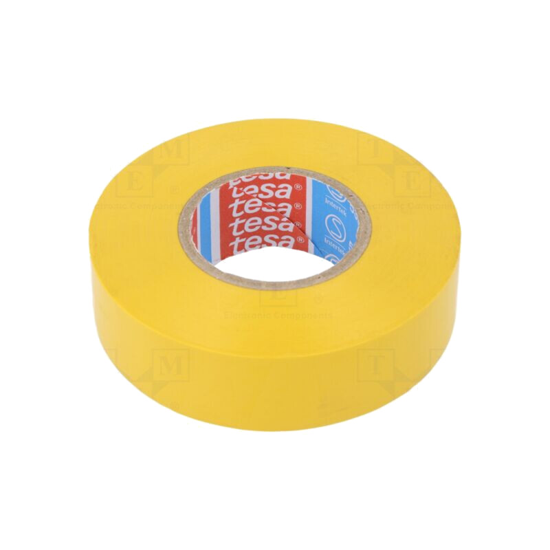 Bandă: electroizolantă; W: 19mm; L: 20m; Thk: 0,15mm; galbenă; 240%