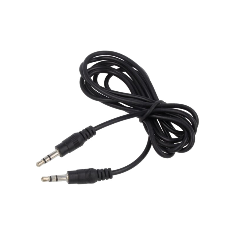 Cablu; Jack 3,5mm 3pin mufă,din ambele părţi; 5m; negru; PVC Cablu; Jack 3,5mm 3pin mufă,din ambele părţi; 5m; negru; PVC