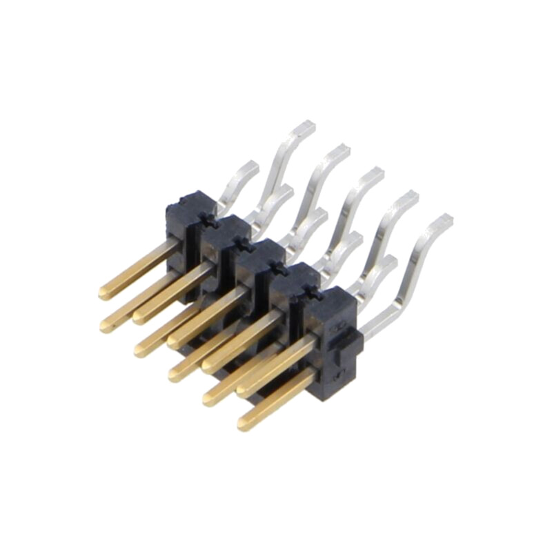 Conector: şiruri pini; tată; PIN: 10; 2,54mm; aurit; SMT; şir pini