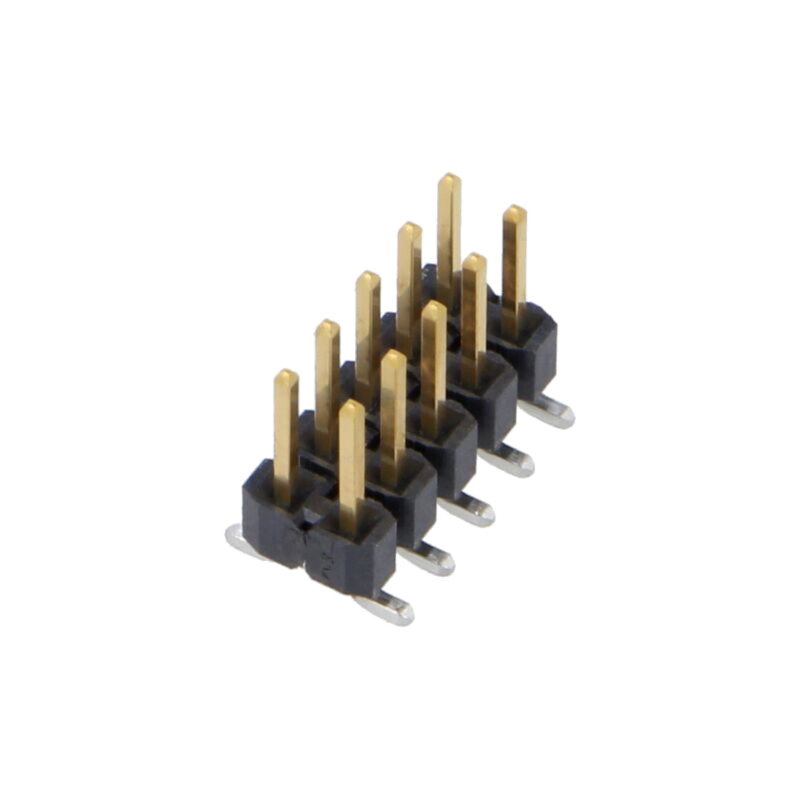 Conector: şiruri pini; tată; PIN: 10; 2,54mm; aurit; SMT; şir pini