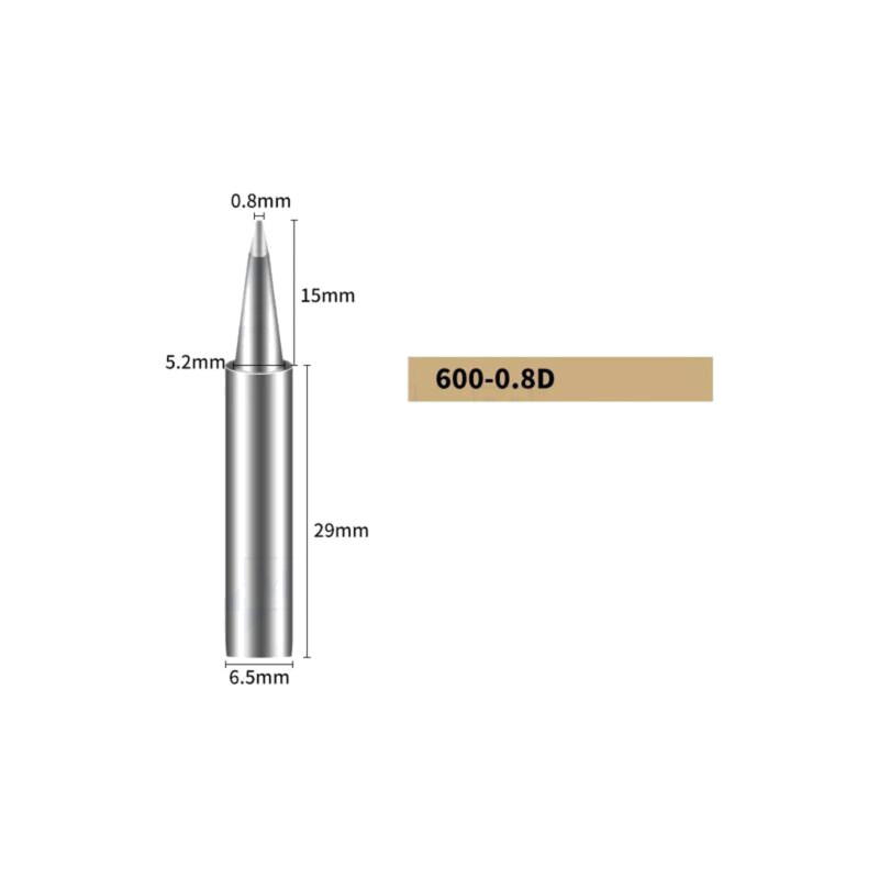 Vârf; tip şurubelniţă; 0,8mm; pentru staţie de lipit