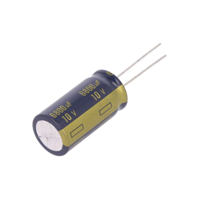 Condensator: electrolitic; low ESR; THT; 6800uF; 10VDC; Ø16x31,5mm
