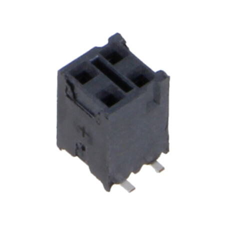 Conector: şiruri pini; mamă; PIN: 4; 2,54mm; aurit; SMT; soclu; rolă