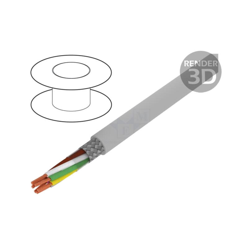 Cablu; BiT LiYCY; 6x0,5mm2; ecranat,tresă de cupru cositorit