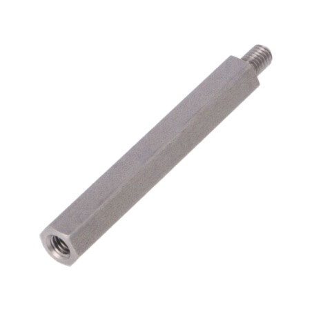 Piuliţă-distanţieră filetată; 70mm; Filet int: M6; Filet ext: M6