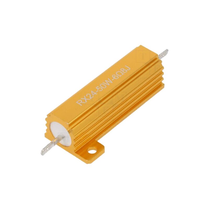 Rezistor: bobinat; cu radiator; 6,8Ω; 50W; ±5%; 50ppm/°C; pt.lipit