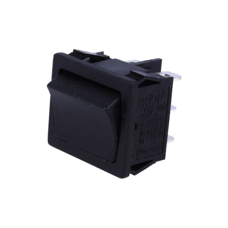 ROCKER; DPDT; Poz: 2; ON-ON; 6A/250VAC; neagră; fără; R13-33-AC; 50mΩ ROCKER; DPDT; Poz: 2; ON-ON; 6A/250VAC; neagră; fără; R13-33-AC; 50mΩ