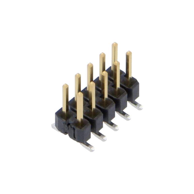 Conector: şiruri pini; tată; PIN: 10; 2,54mm; aurit; SMT; şir pini Conector: şiruri pini; tată; PIN: 10; 2,54mm; aurit; SMT; şir pini