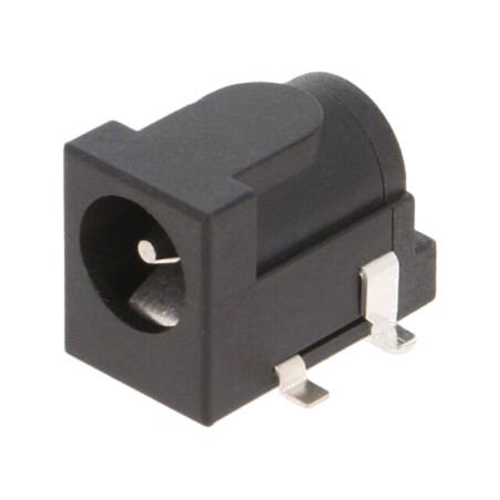 Conector: alimentare DC; soclu; tată; 5,5/2,1÷2,5mm; SMT; neagră