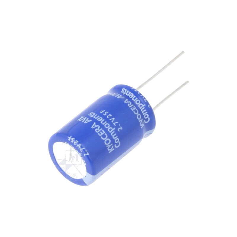 Supercondensator; THT; 25F; 2,7VDC; -10÷30%; Dim.carcasă: Ø16x25mm