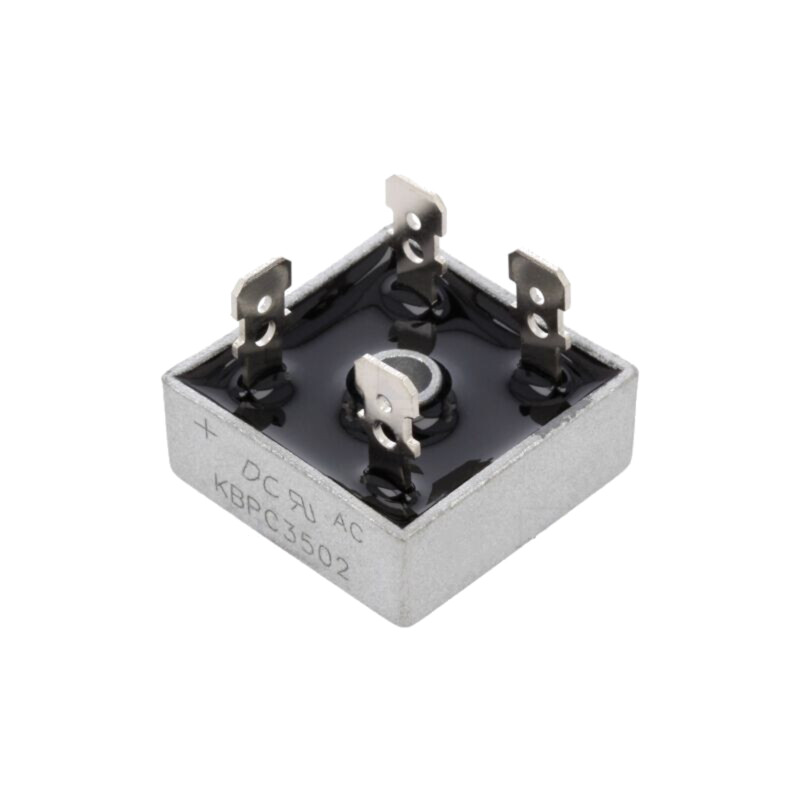 Punte redresoare: monofazat; Urmax: 200V; If: 35A; Ifsm: 400A; MB-25