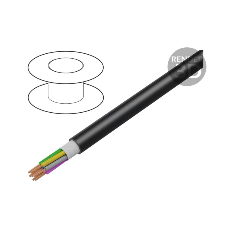 Cablu; UNITRONIC® ROBUST; 4x0,34mm2; neecranat; 350V; Cu; litat