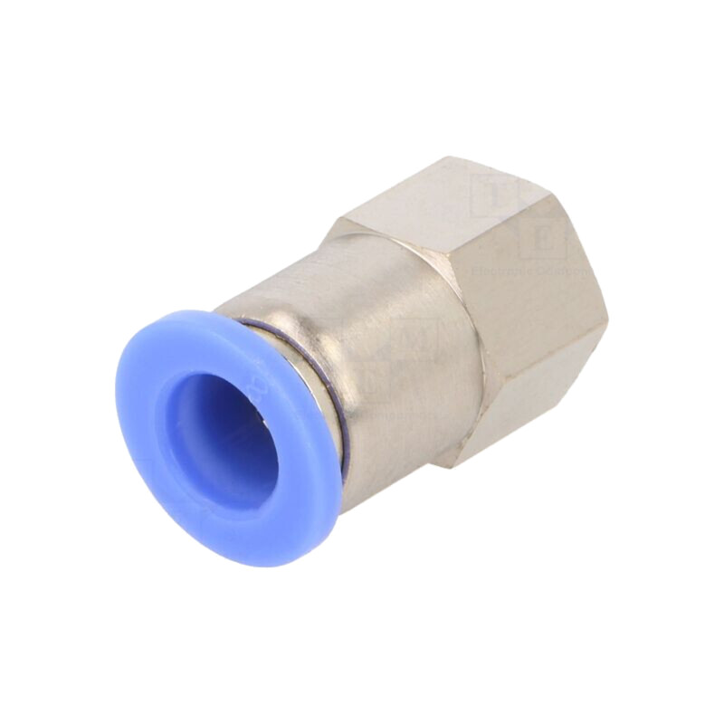 Racord push-in; simplu; -0,95÷15bar; alamă nichelată; 0÷60°C