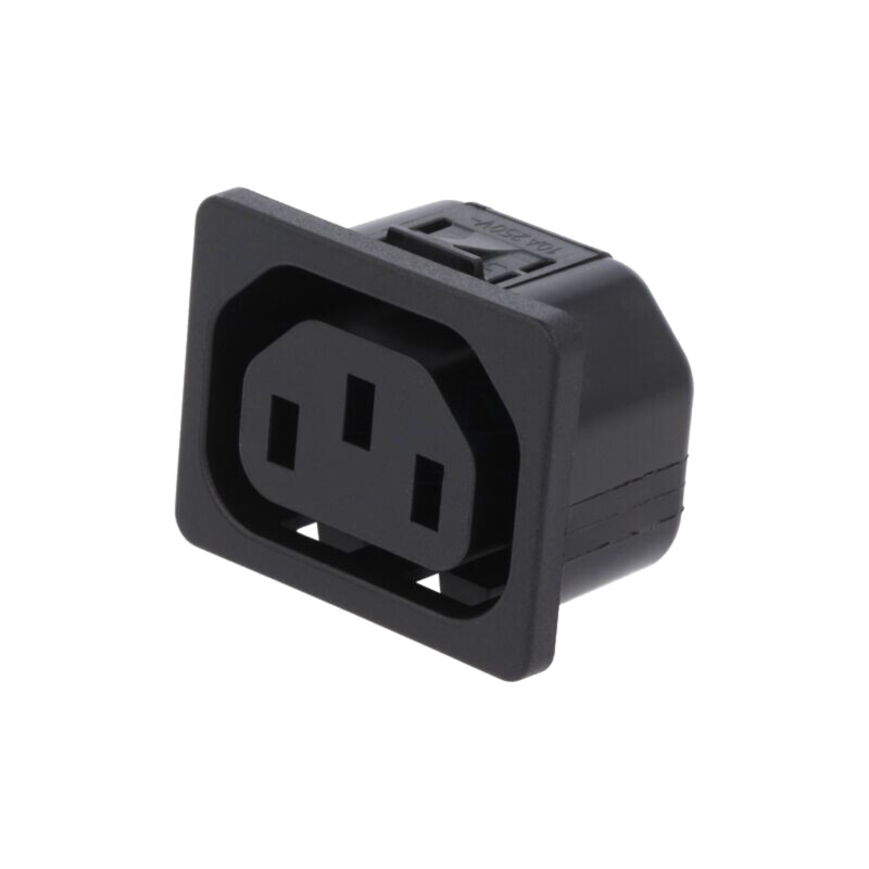 Conector: alimentare AC; soclu; mamă; 10A; 250VAC; IEC 60320; IP30