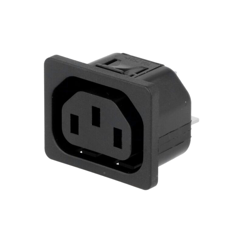 Conector: alimentare AC; soclu; mamă; 10A; 250VAC; IEC 60320; IP30 Conector: alimentare AC; soclu; mamă; 10A; 250VAC; IEC 60320; IP30