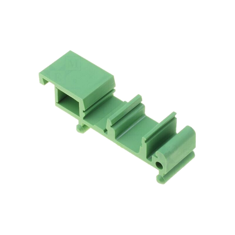 Mâner pt.şină DIN; 72x17mm; Corp: verde