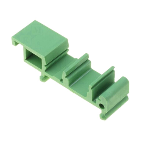 Mâner pt.şină DIN; 72x17mm; Corp: verde