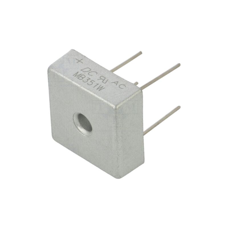 Punte redresoare: monofazat; Urmax: 100V; If: 35A; Ifsm: 400A; THT