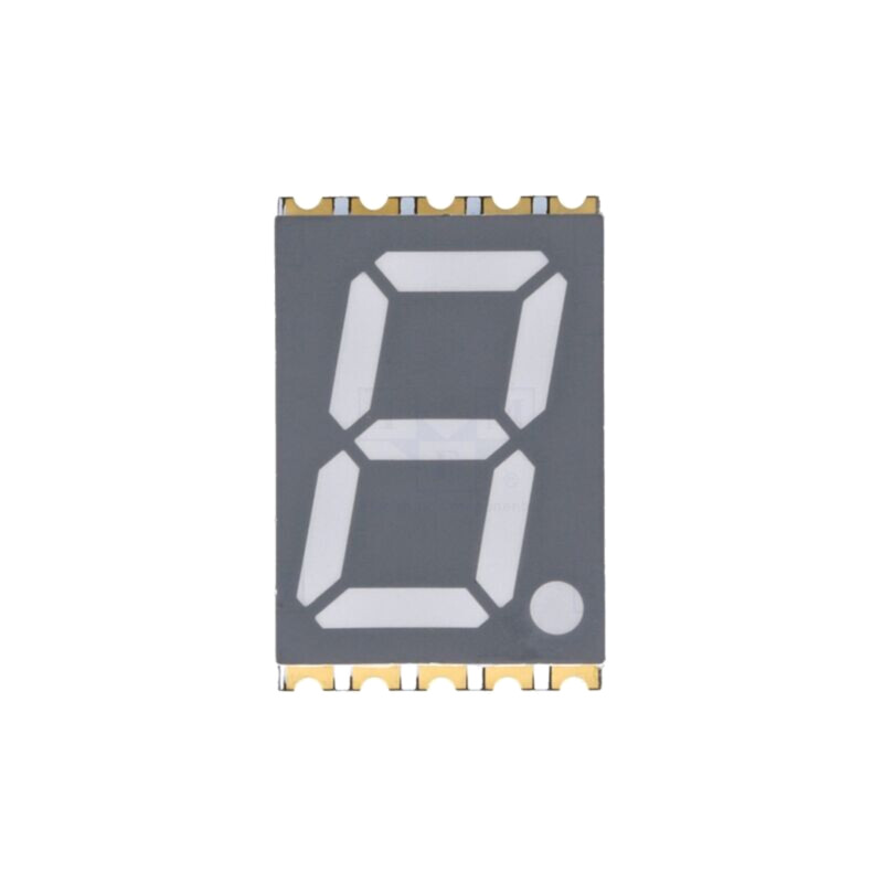 Afişaj: LED; cu 7 segmente; 14,2mm; 0,56"; Nr.car: 1; roşie; anod