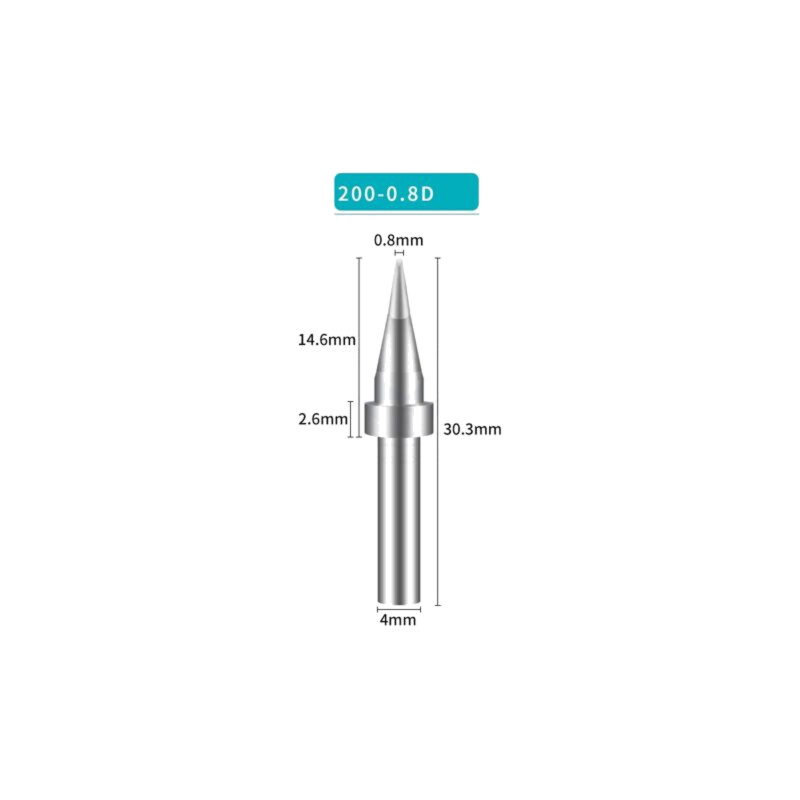 Vârf; tip şurubelniţă; 0,8mm; pentru staţie de lipit