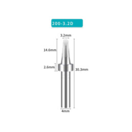 Vârf; tip şurubelniţă; 3,2mm; pentru staţie de lipit