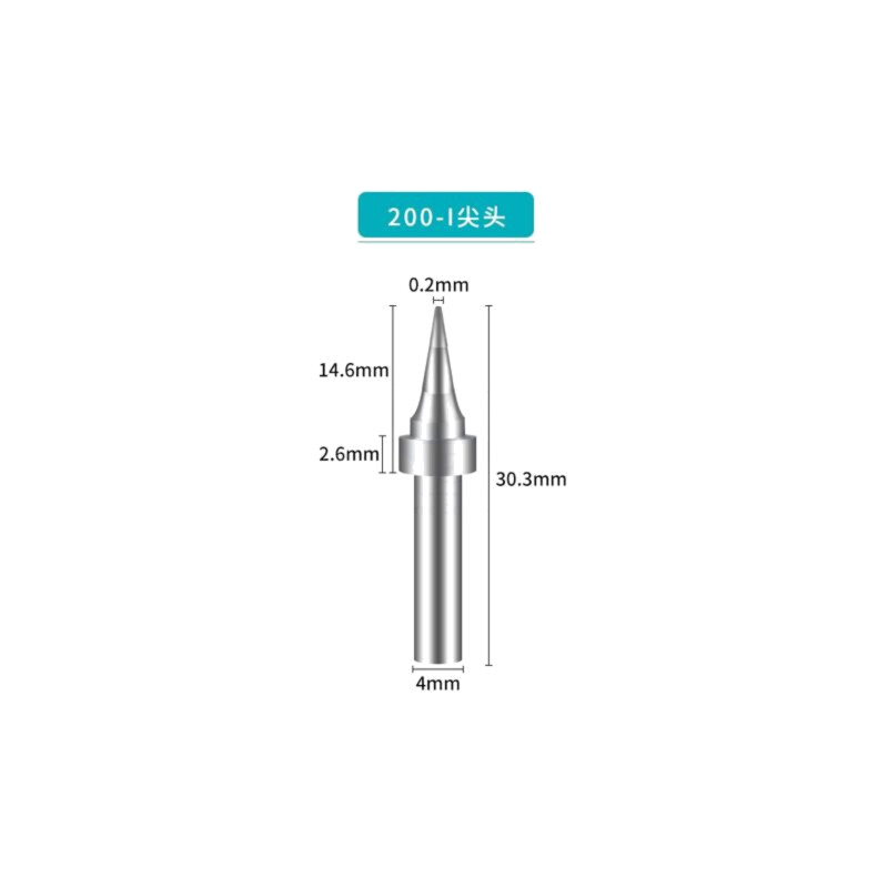 Vârf; conic; 0,2mm; pentru staţie de lipit