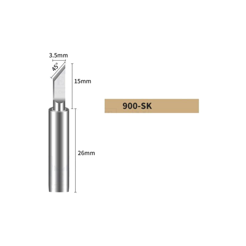 Vârf; tip cuţit; 3,5mm; pentru staţie de lipit
