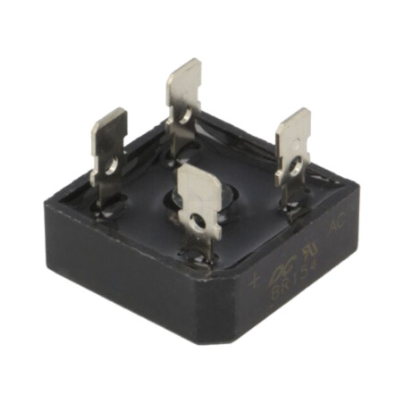 Punte redresoare: monofazat; Urmax: 400V; If: 15A; Ifsm: 300A; BR-25