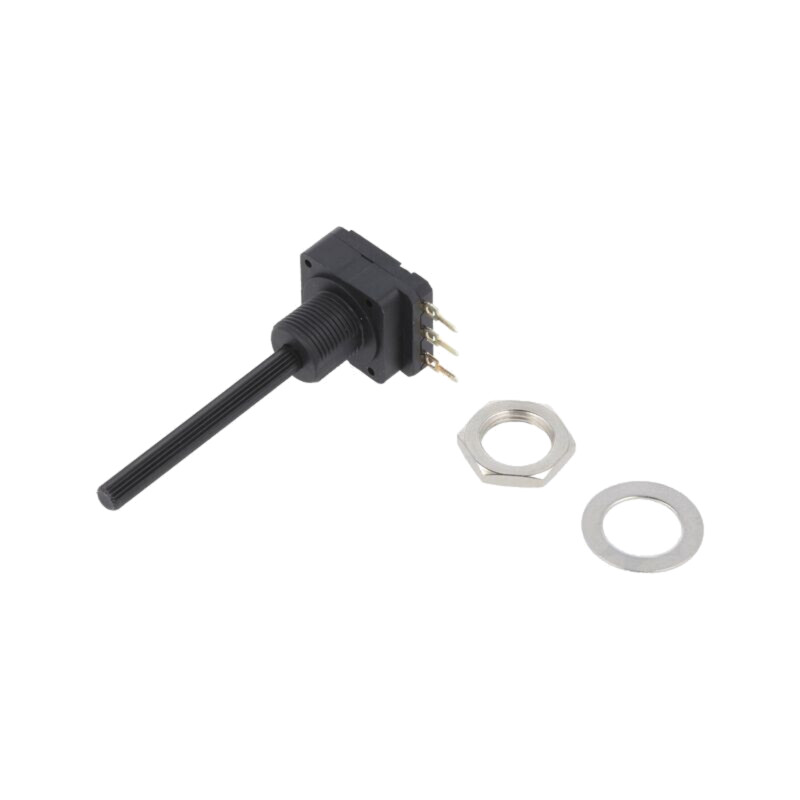 Potenţiometru: axial; 10kΩ; 200mW; THT; 4mm; plastic; mono; cărbune