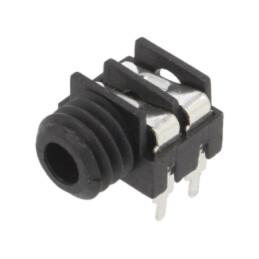Conector: Jack 3,5mm; soclu; mamă; mono; piste: 2; în unghi 90°