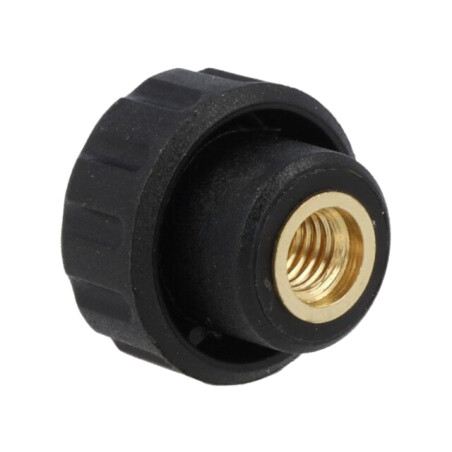 Buton de reglare; Ø: 16mm; Filet int: M5; 6mm; H: 13mm; poliamidă