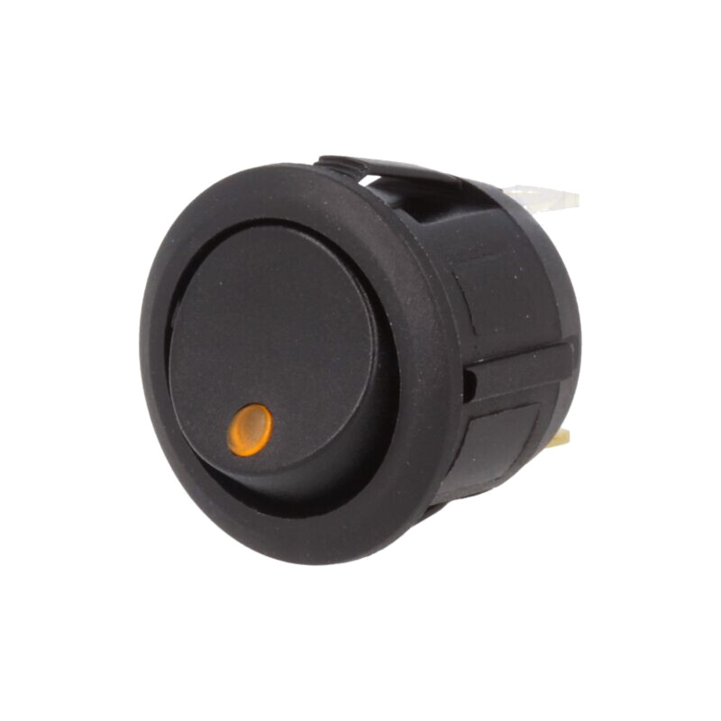 ROCKER; SPST; Poz: 2; ON-OFF; 20A/14VDC; galbenă; LED,punctuală