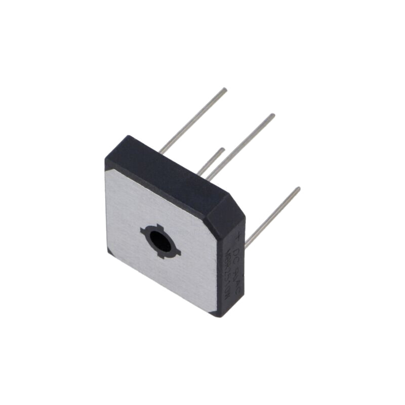 Punte redresoare: monofazat; Urmax: 1kV; If: 25A; Ifsm: 400A; THT