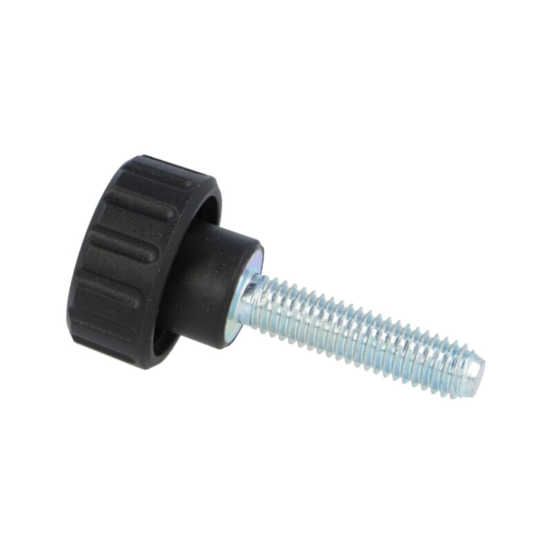 Buton de reglare; Ø: 20mm; Filet ext: M6; 25mm; H: 16mm; poliamidă
