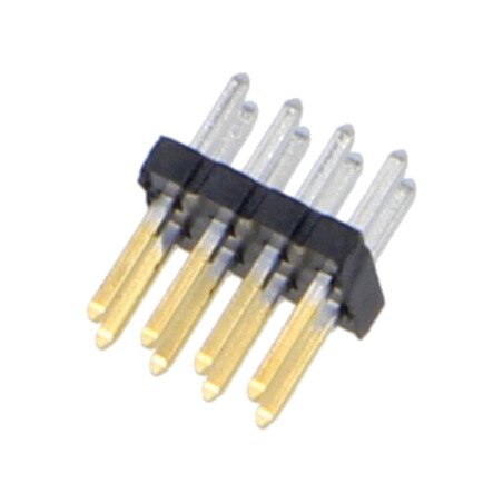 Conector: şiruri pini; tată; PIN: 8; 1,27mm; gold flash; THT; soclu