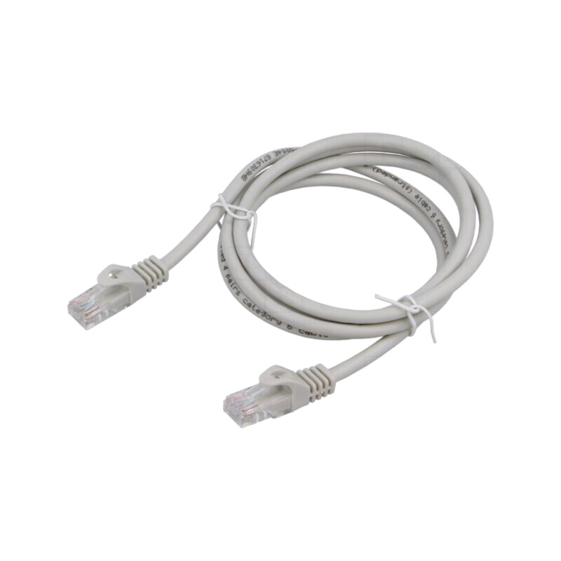 Patch cord; U/UTP; 6; litat; Cu; PVC; gri; 1m; 26AWG; Øcablu: 6,2mm