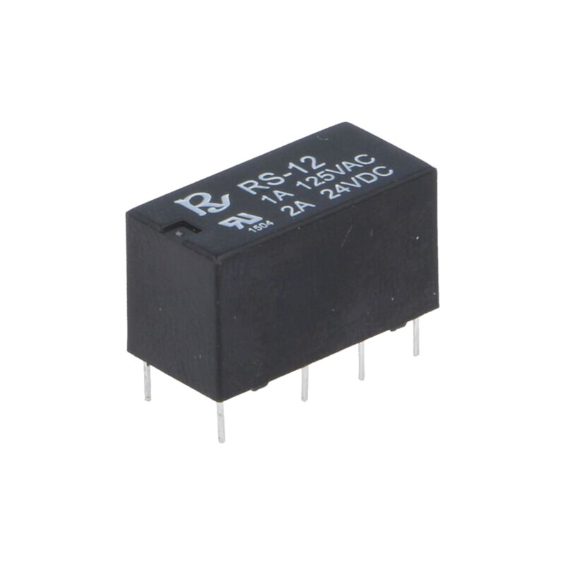 Releu: electromagnetic; DPDT; Ubobină: 12VDC; Icontacte max: 2A