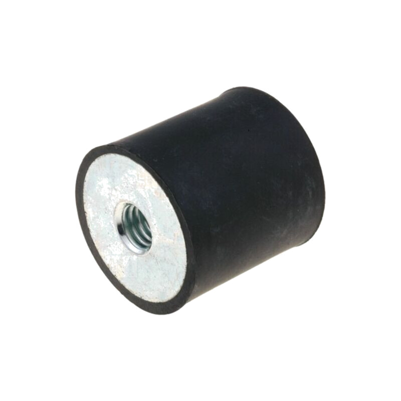 Atenuator de vibraţii; M6; Ø: 20mm; gumă; Lung: 25mm; H: 6mm; 224N