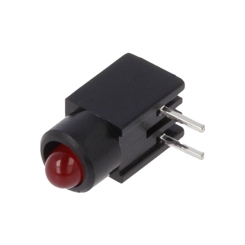 LED; în carcasă; 2,8mm; Nr.diode: 1; roşie; 20mA; 60°; 1,2÷4mcd