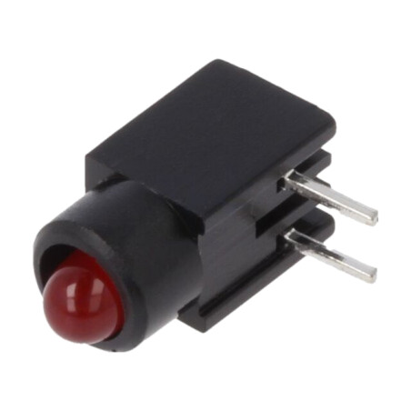 LED; în carcasă; 2,8mm; Nr.diode: 1; roşie; 20mA; 60°; 1,2÷4mcd