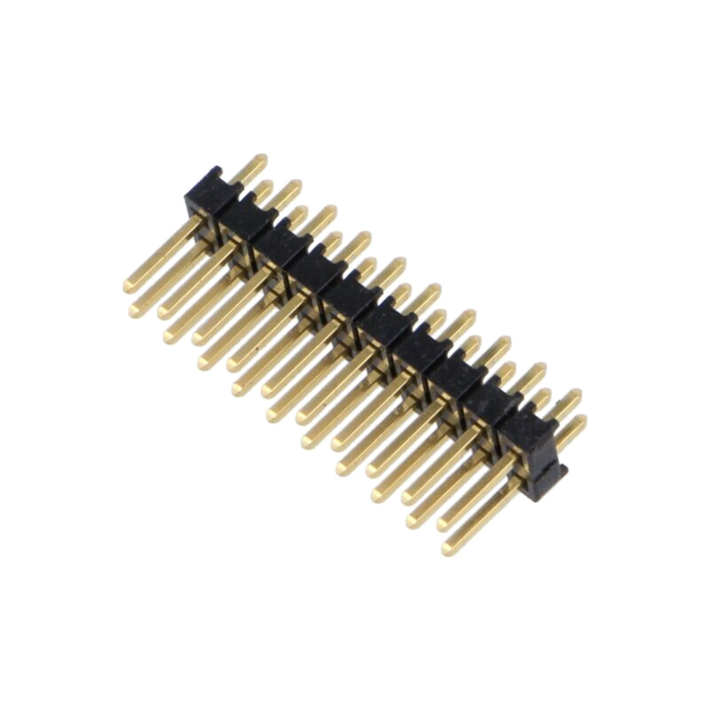 Conector: şiruri pini; şir pini; tată; PIN: 20; drept; 2,54mm; THT