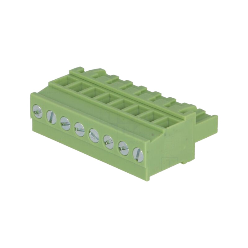 Regletă de conexiuni deconectabilă; 5mm; piste: 8; în unghi 90°