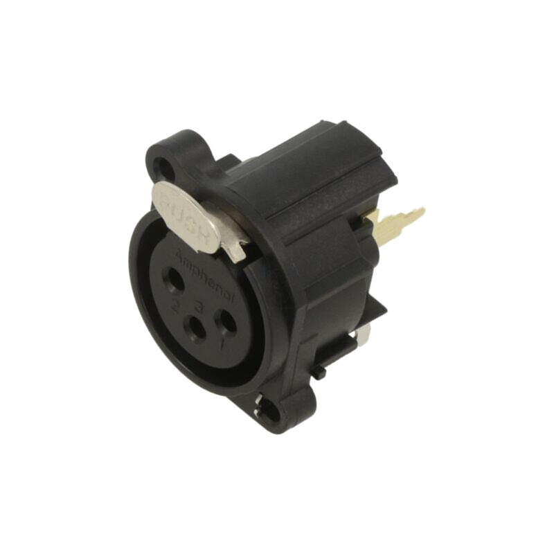 Conector: XLR; soclu; mamă; PIN: 3; drept; pentru PCB,înşurubare
